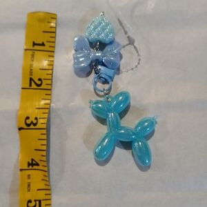 Blue Balloon Dog Keychain/ Bagcharm